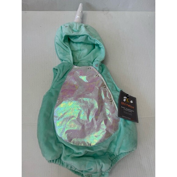 POTTERY BARN KIDS BABY NARWHAL WHALE HALLOWEEN COSTUME SIZE 0-6  MONTHS NEW - Picture 1 of 5
